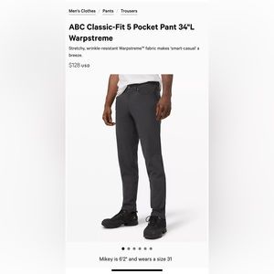 Lululemon Black Pants